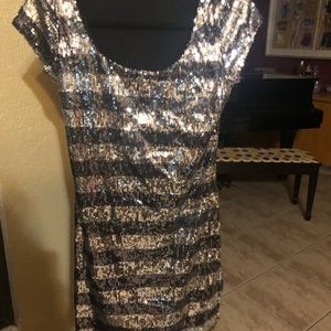 Black Sequin Dress